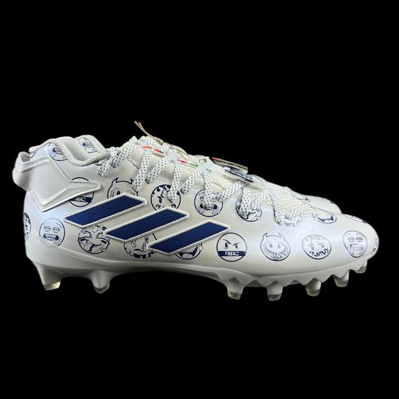 Adidas Freak 22 Big Mood DSG SM White Blue Football Cleats GZ6902 Men's Size 14 - Picture 1 of 9